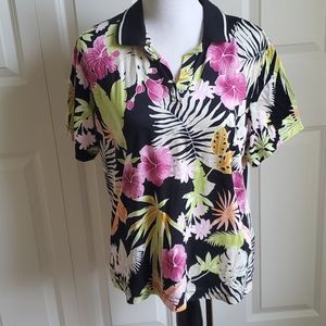 Floral Polo Top